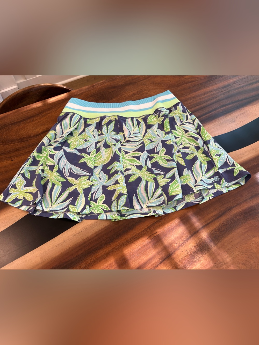Lilly Pulitzer Blue and Purple Striped Collar Top